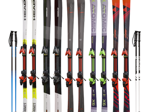 Modern ski ski poles