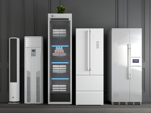 Modern refrigerator air conditioning combination