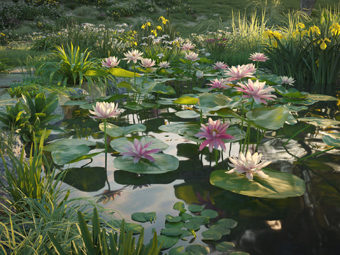 Modern Lotus Pond