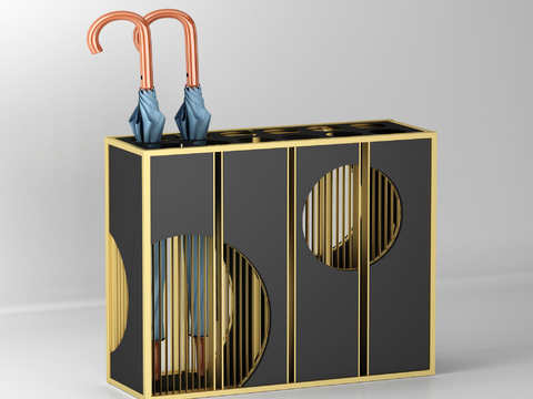 Modern metal umbrella stand