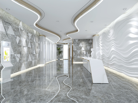 Modern Hotel Reception Hall