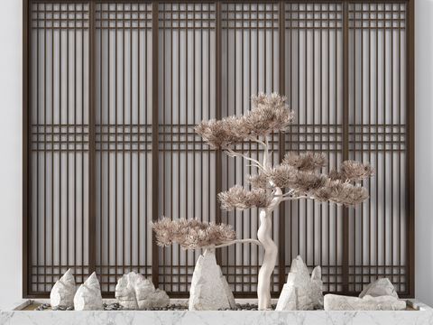 New Chinese Gardening Landscape Sits