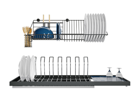 Modern kitchen dish draining rack