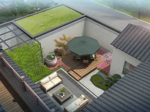 Courtyard Garden PSD