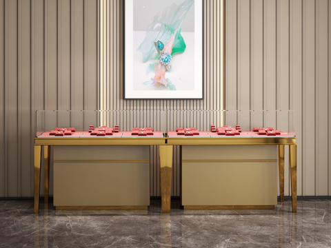 Modern Jewelry Store Showcase Nakajima