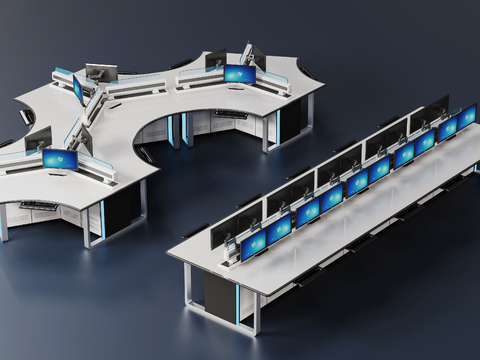 Modern Card Desk Command Desk