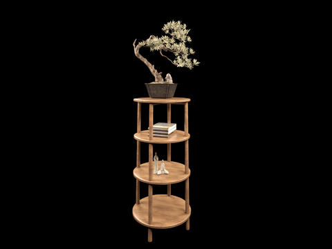 New Chinese Decorative Rack Potted Plant