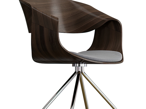 Modern Solid Wood Office Swivel Chair