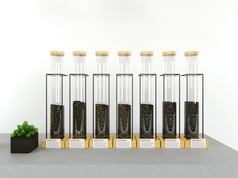 Modern milk tea shop tea glass tube