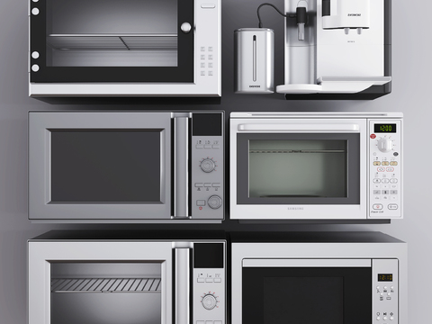 Modern Oven Microwave Dispenser Combination