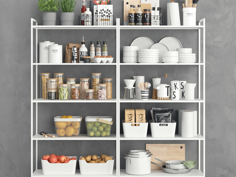 Modern Kitchen Supplies Rack