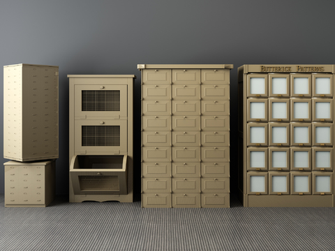 Modern file cabinet letter box combination