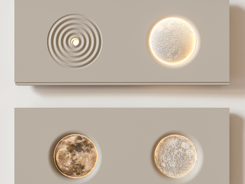 embedded moon wall lamp gypsum wall lamp