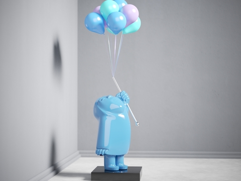 Balloon Sculpture of Modern Characters