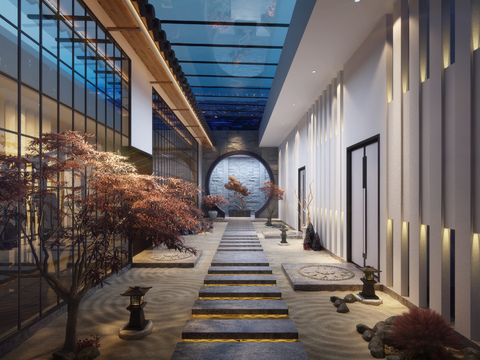 New Chinese Hotel Club Corridor