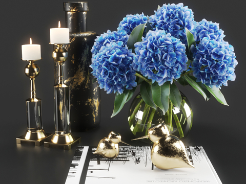 European-style Book Vase Candlestick Ornaments