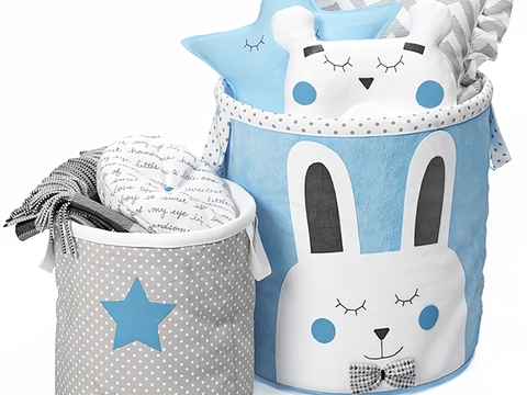 Modern Fabric Children's Toy Storage Basket