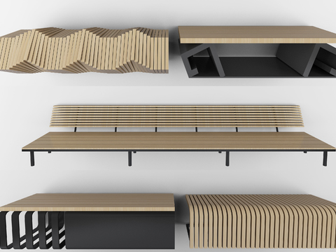 Modern Park Outdoor Bench