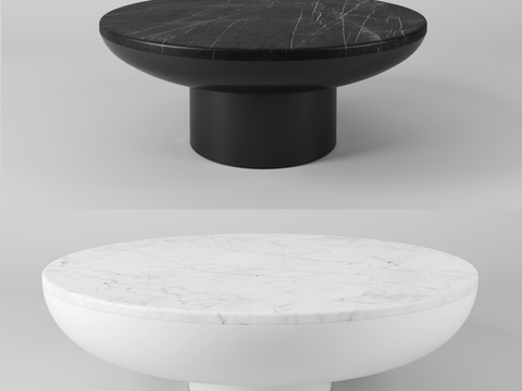 Modern round marble coffee table free