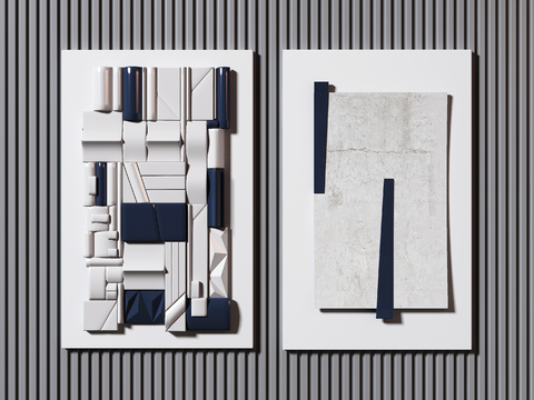 Modern abstract wall ornaments