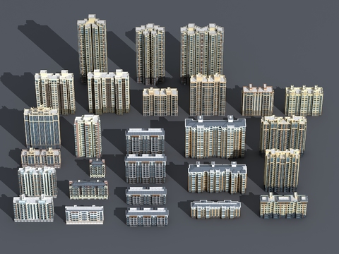 modern residential building multi-storey house building components