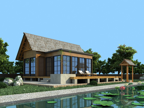 Natural Wind Holiday Wooden House