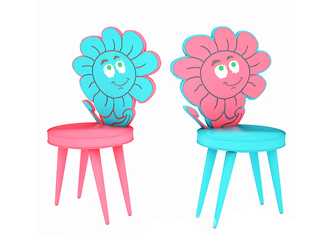 Modern sunflower children's chair free