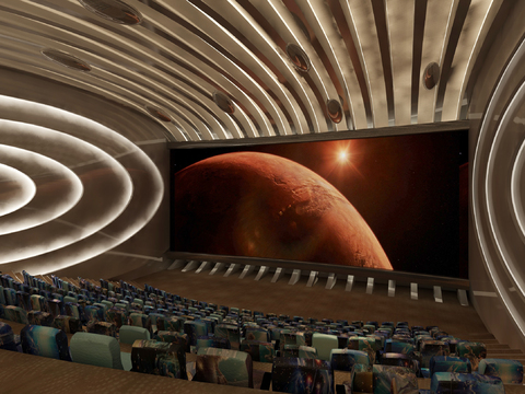 Modern Space Science Fiction Screening Hall