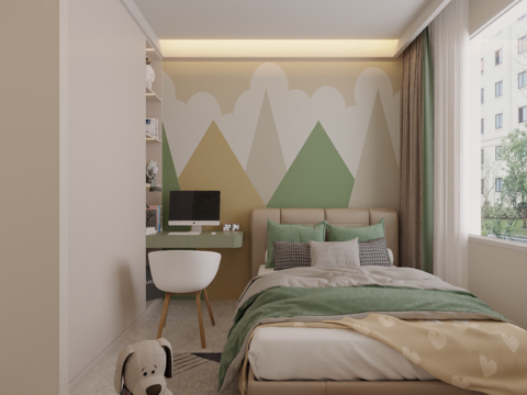 Modern kids Bedroom free