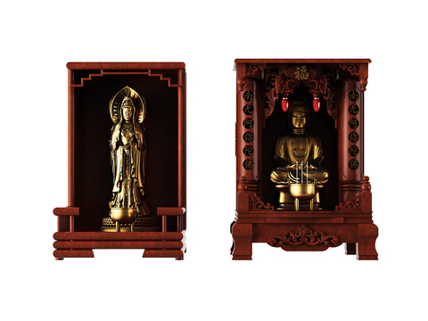 Chinese solid wood Guanyin Buddha worship table