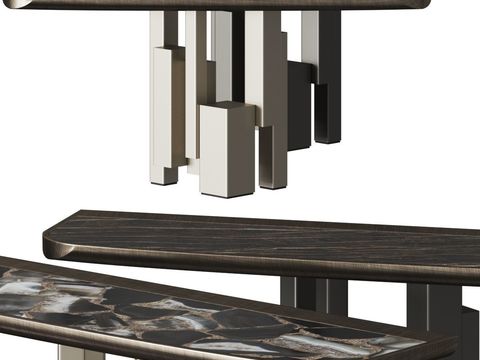 Cattelan Italia Modern Marble End Desk