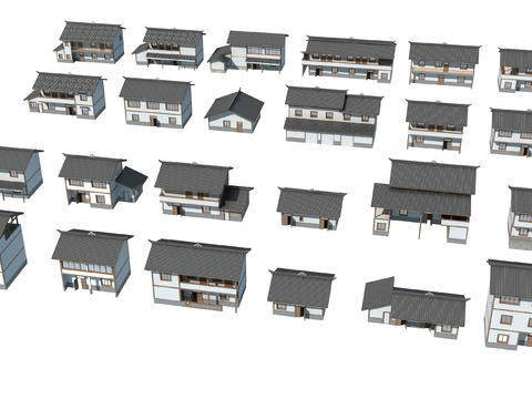 New Chinese-style rural residential building components