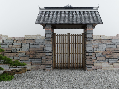 Neo-Chinese Style sketch fence fence