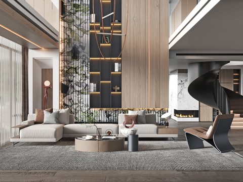 Modern Villa Lobby