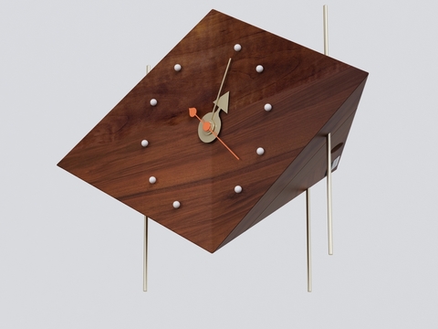 Nordic wooden clock