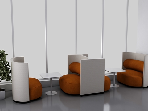 Modern negotiation area office leisure sofa