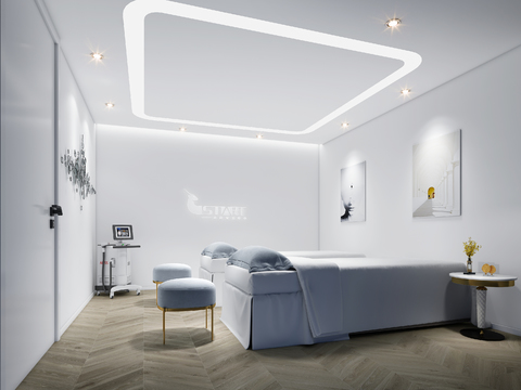 Modern beauty salon care room