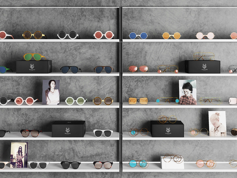 Modern glasses sunglasses display rack