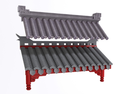 Chinese roof tile roof ridge