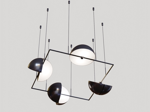 Modern multi-head chandelier free