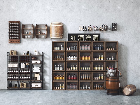 Modern wine wine shelves