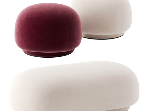 Modern fabric sofa stool pedal