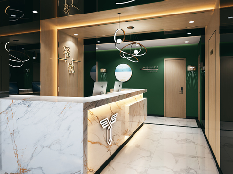 Modern Express Hotel Reception Front Desk