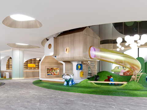 Modern children's entertainment area