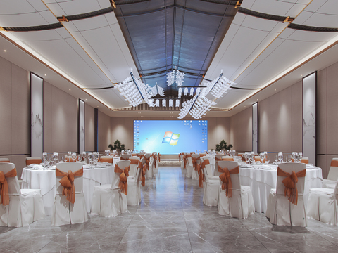 New Chinese Hotel Ballroom