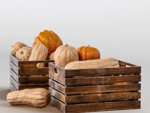 Nordic Log Vegetable Box Pumpkin