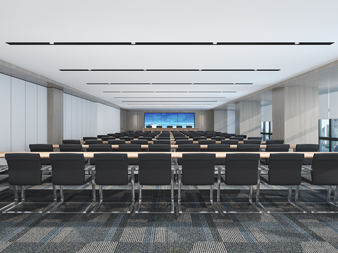 Modern conference room report hall