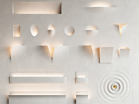 Gypsum wall lamp