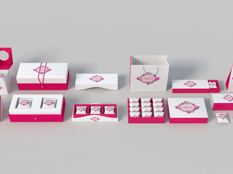 Modern Flower Cake Packaging