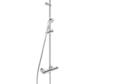 Modern minimalist stainless steel shower free